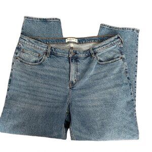 straight mid rise denim jeans women’s 34/18R